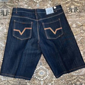 VINTAGE Y2K TRUE EVOLUTION IN DESIGN SIZE 42 SKATER WIDE LEG SHORTS BAGGY GRUNGE